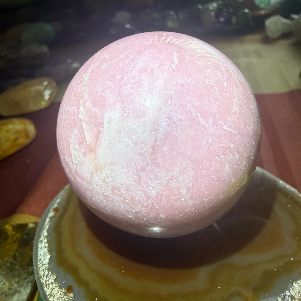 Pink Opal Sphere - Picture 3 of 5